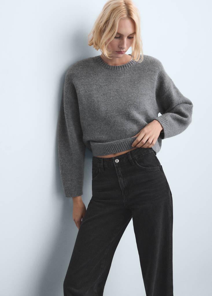 Jeans Rectos de Talle Alto con Bolsillos y Silueta Favorecedora