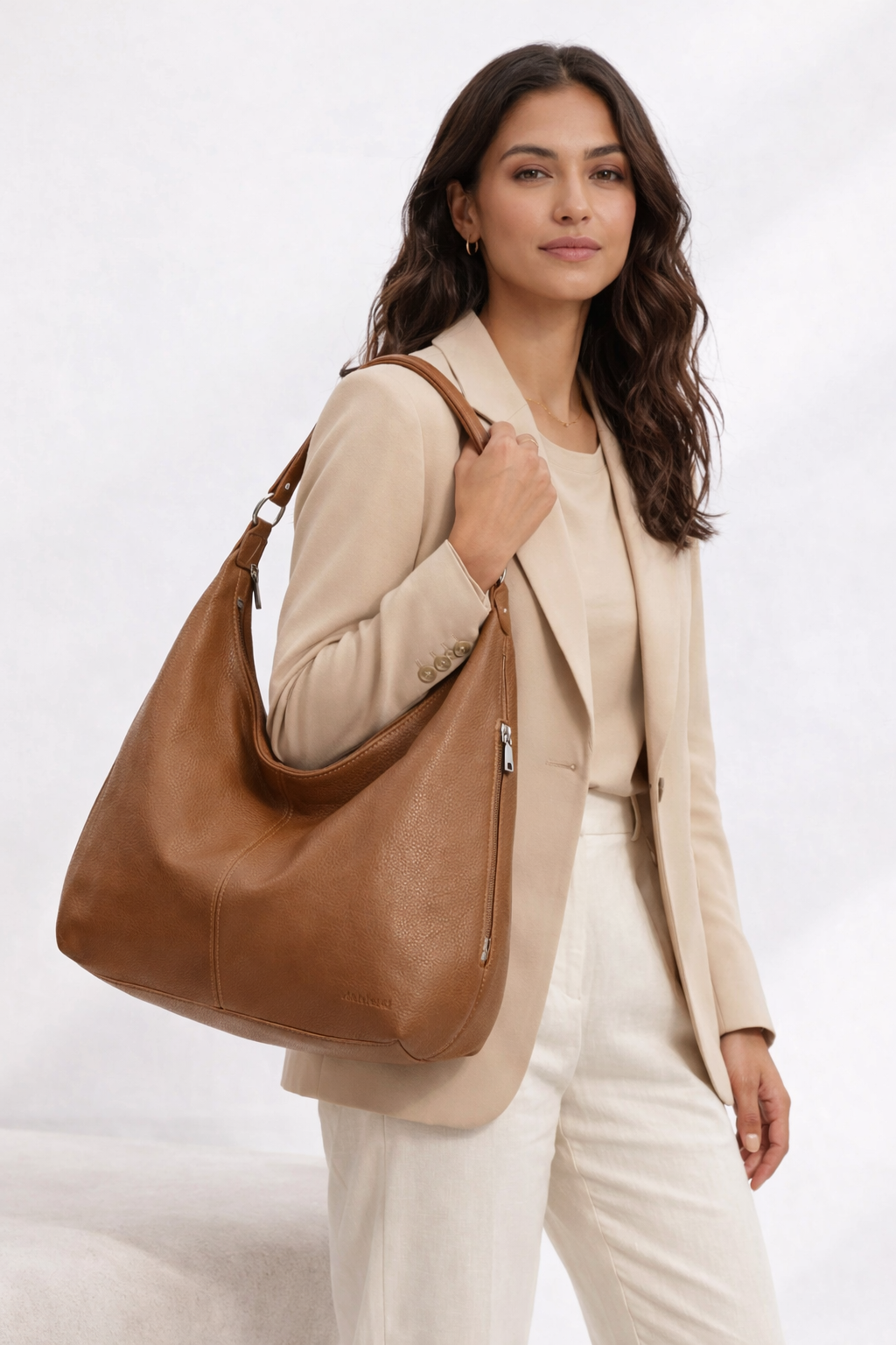 Bolso Hobo de Piel Funcional y Elegante para Todos los Días