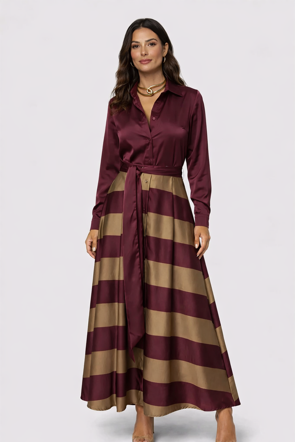 Vestido Camisero de alta presencia