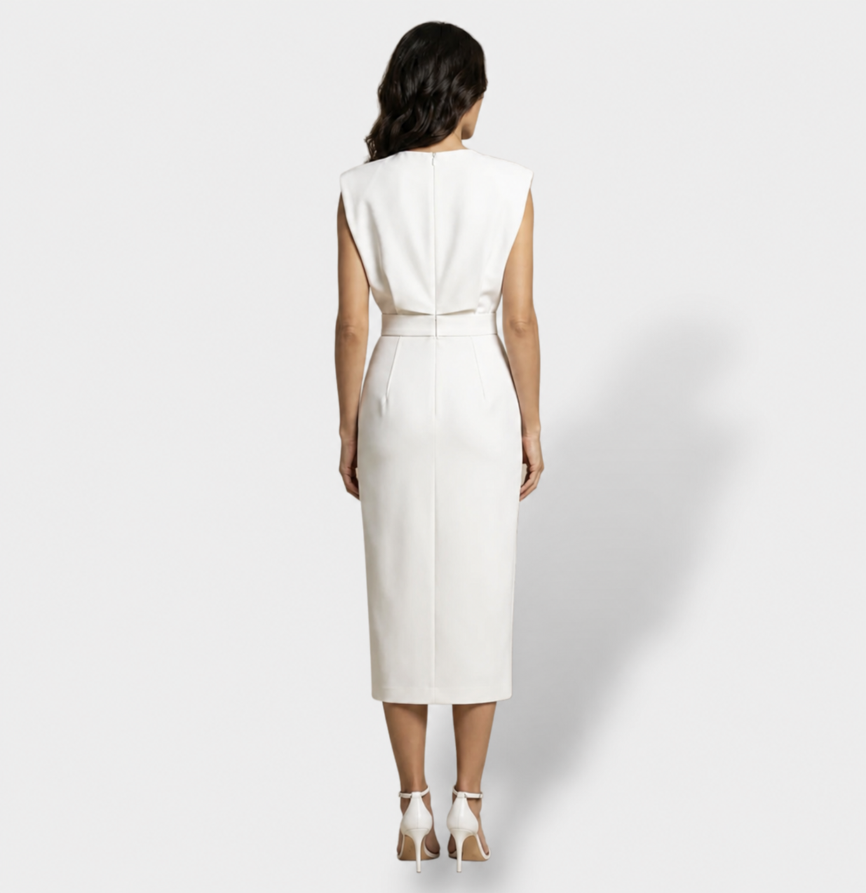 Vestido Sofisticado con Detalles en Botones