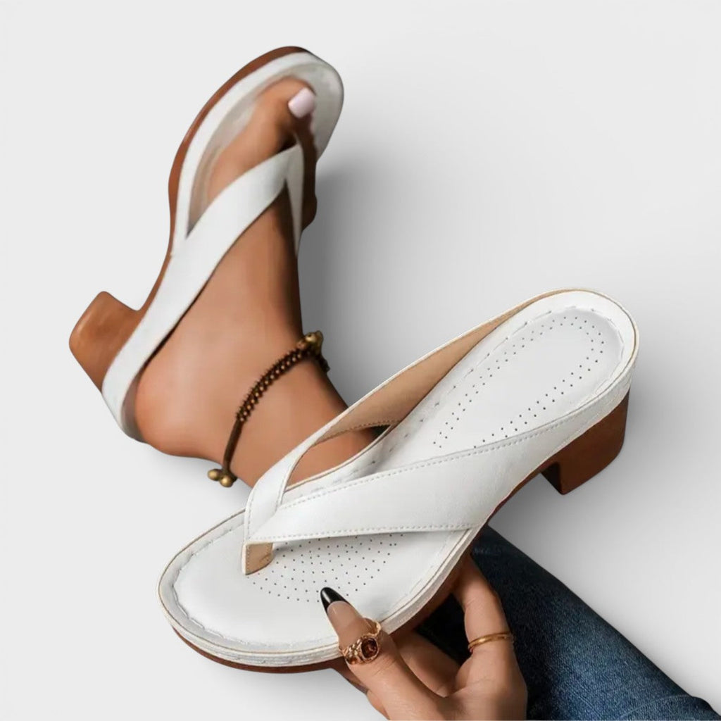 Sandalias Tacón Bajo Mujer