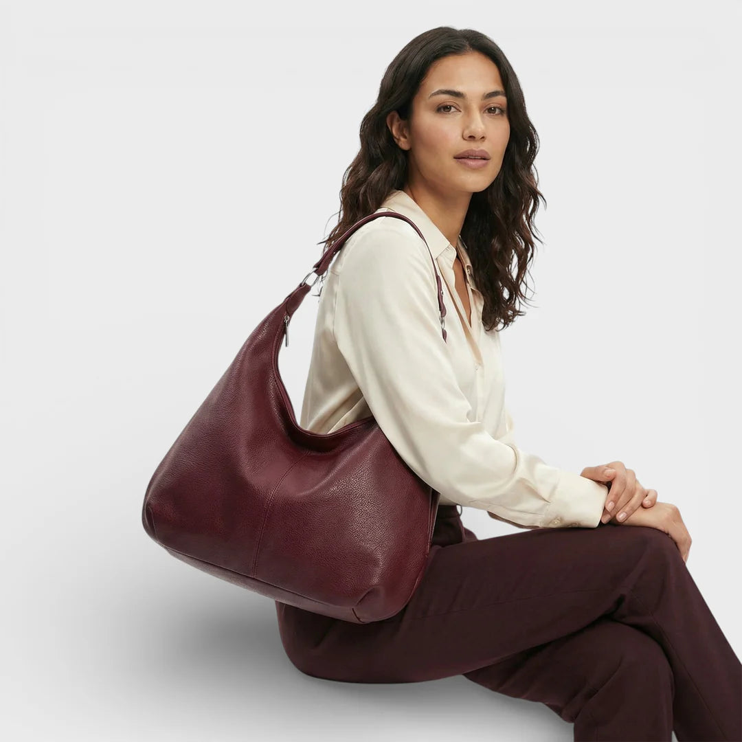 Bolso Hobo de Piel Funcional y Elegante para Todos los Días