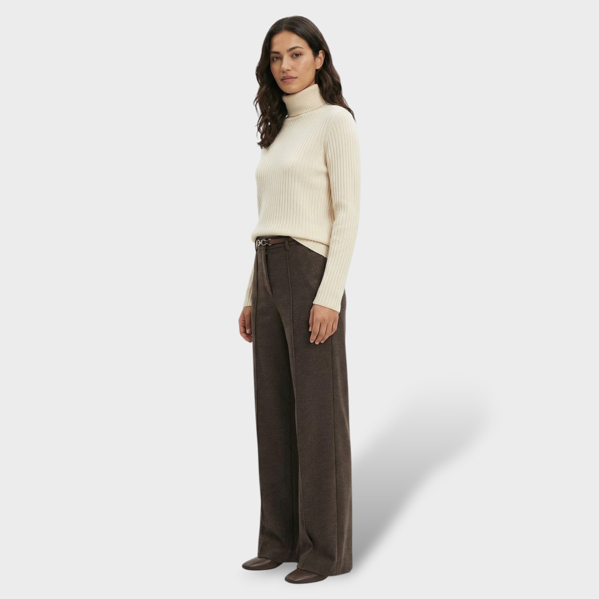 Pantalones Rectos de Mujer – Elegancia Invernal y Corte Atemporal