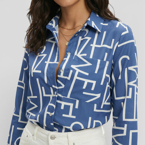 Blusa Clásica Con Cuello Mujer