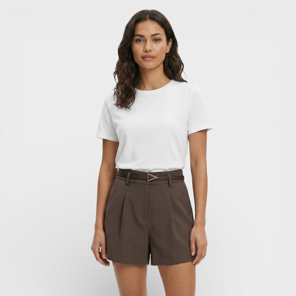 Shorts Mujer Tiro Alto Con Cinturón incluido