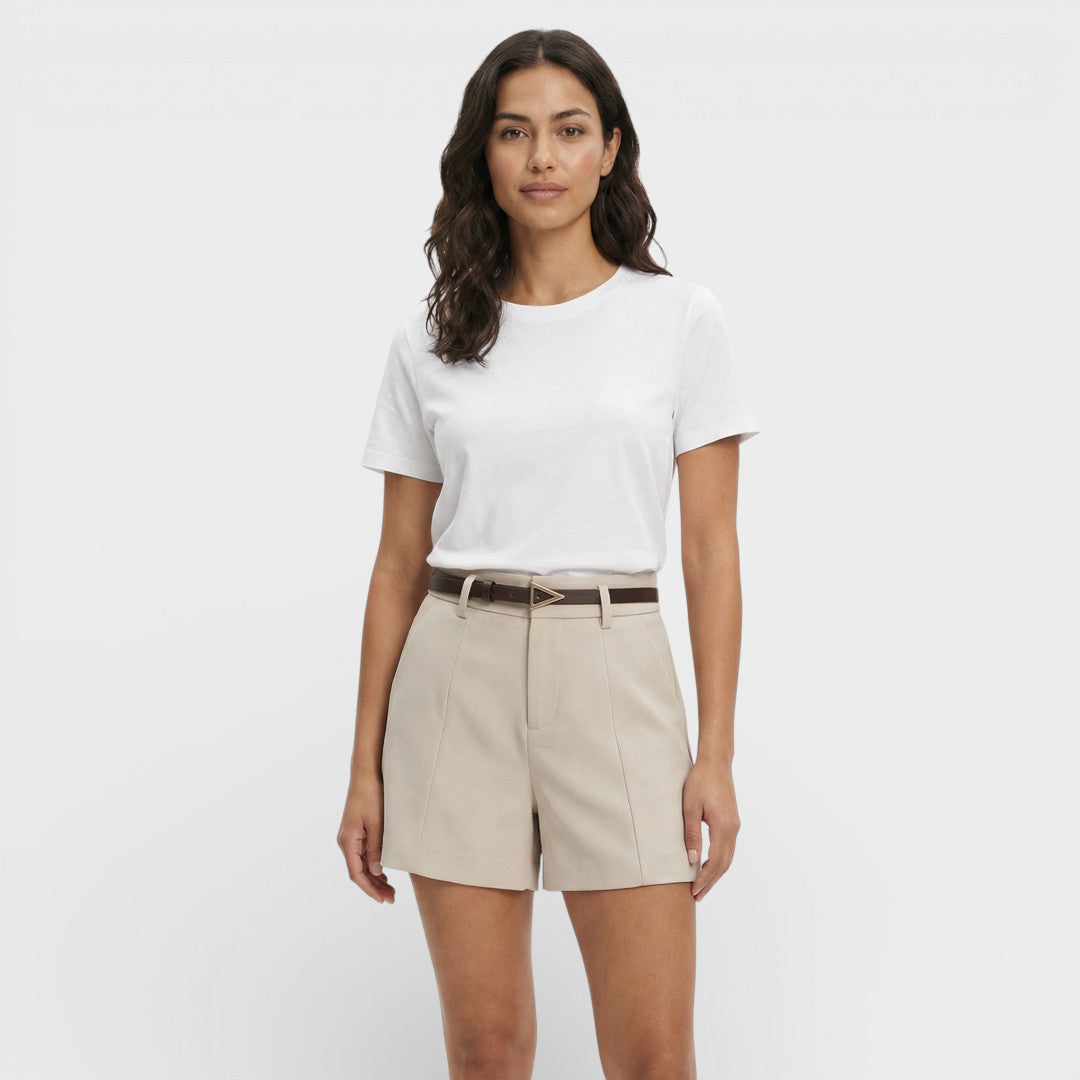 Shorts Mujer Tiro Alto Con Cinturón incluido
