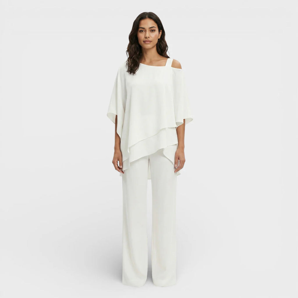 Conjunto Elegante Blusa Y Pantalón