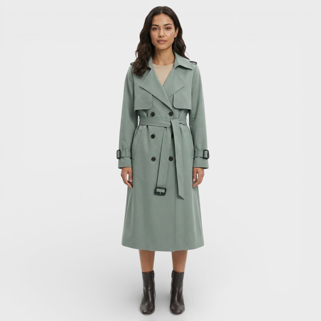 Gabardina Larga Mujer Ideal Entretiempo