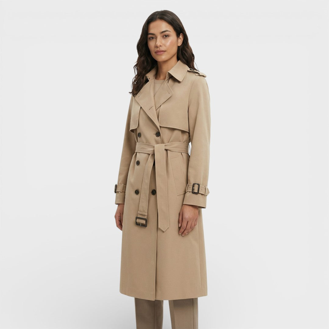 Gabardina Larga Mujer Ideal Entretiempo