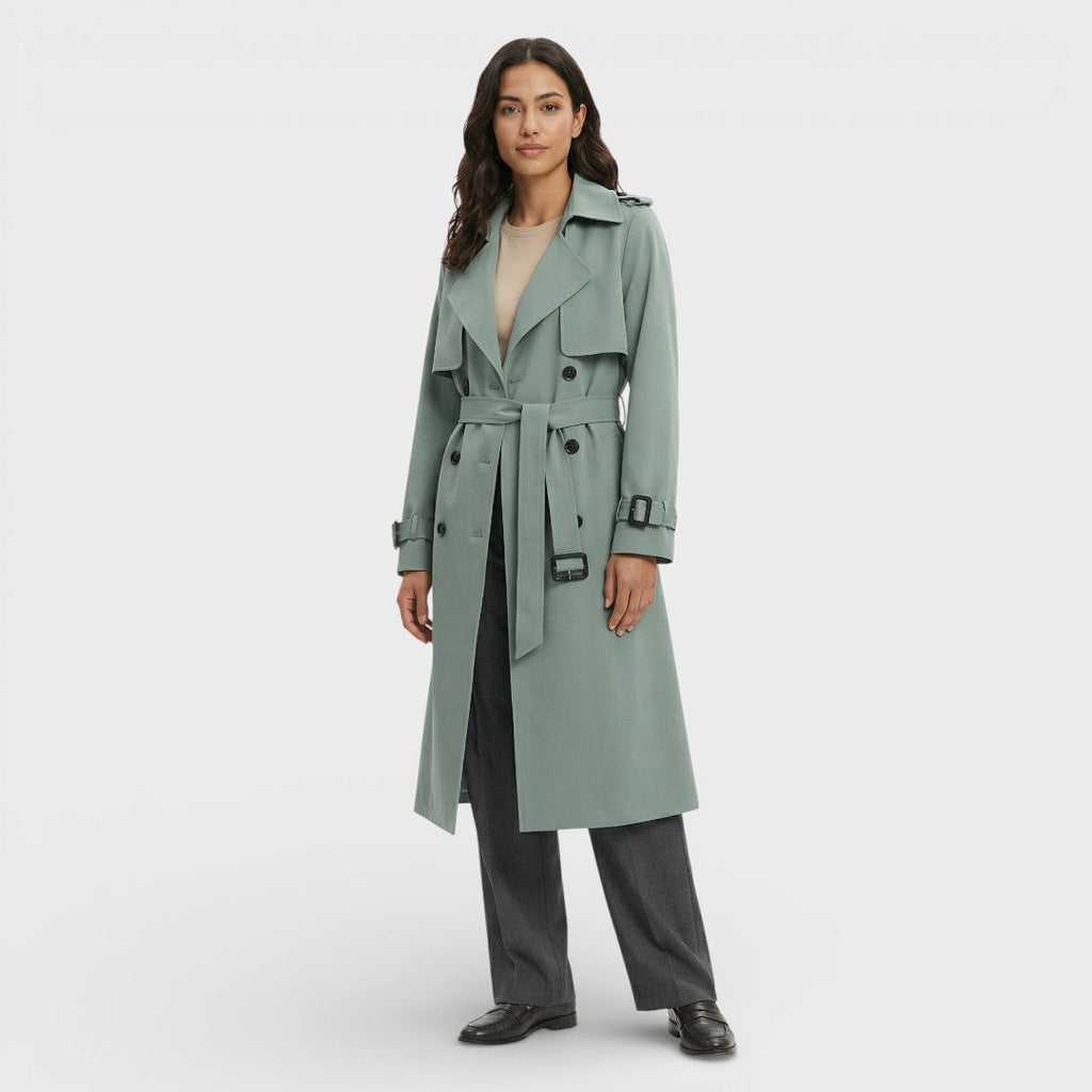Gabardina Larga Mujer Ideal Entretiempo