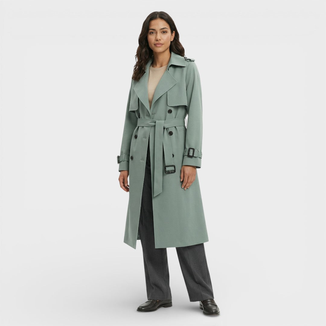 Gabardina Larga Mujer Ideal Entretiempo