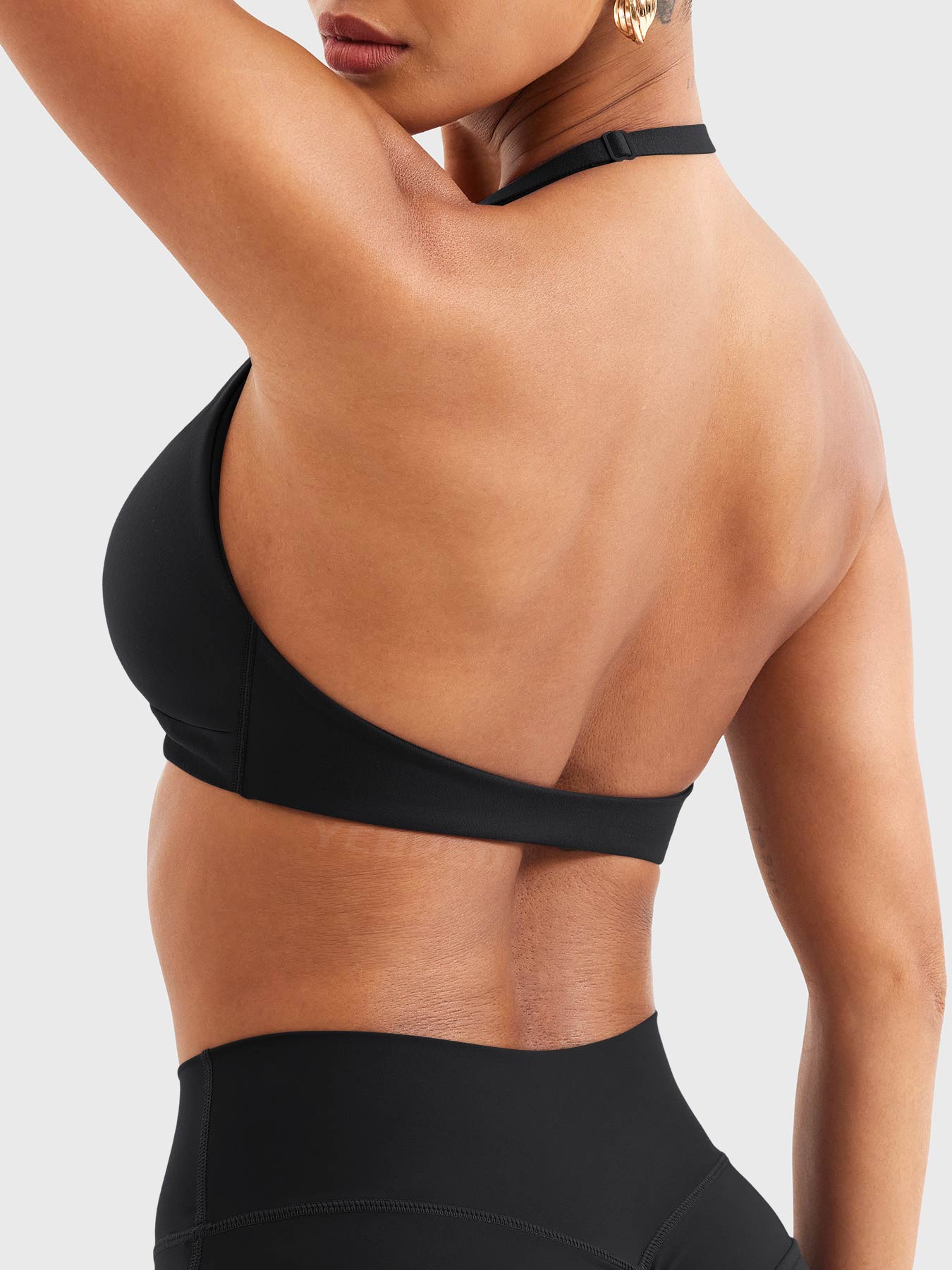 Top Deportivo Halter con Soporte y Espalda Ajustable