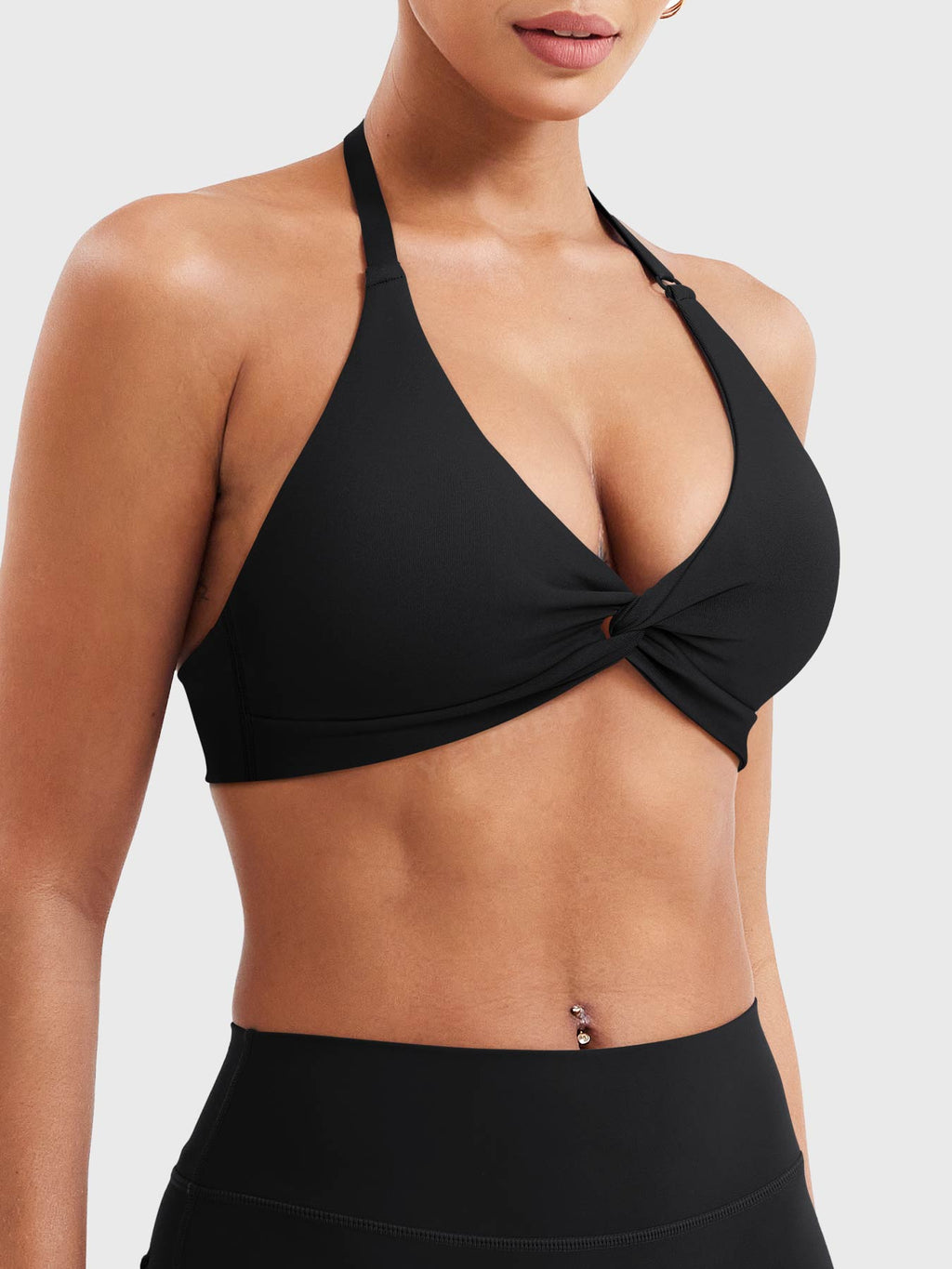 Top Deportivo Halter con Soporte y Espalda Ajustable