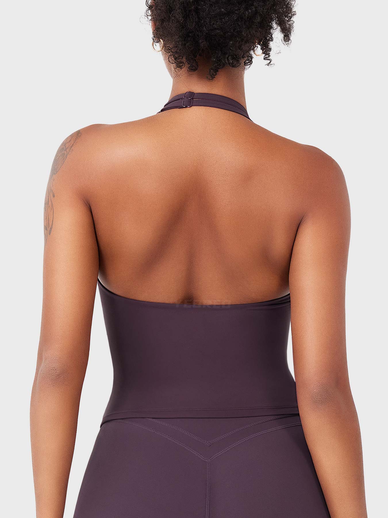 Top Deportivo Espalda Descubierta con Escote en V