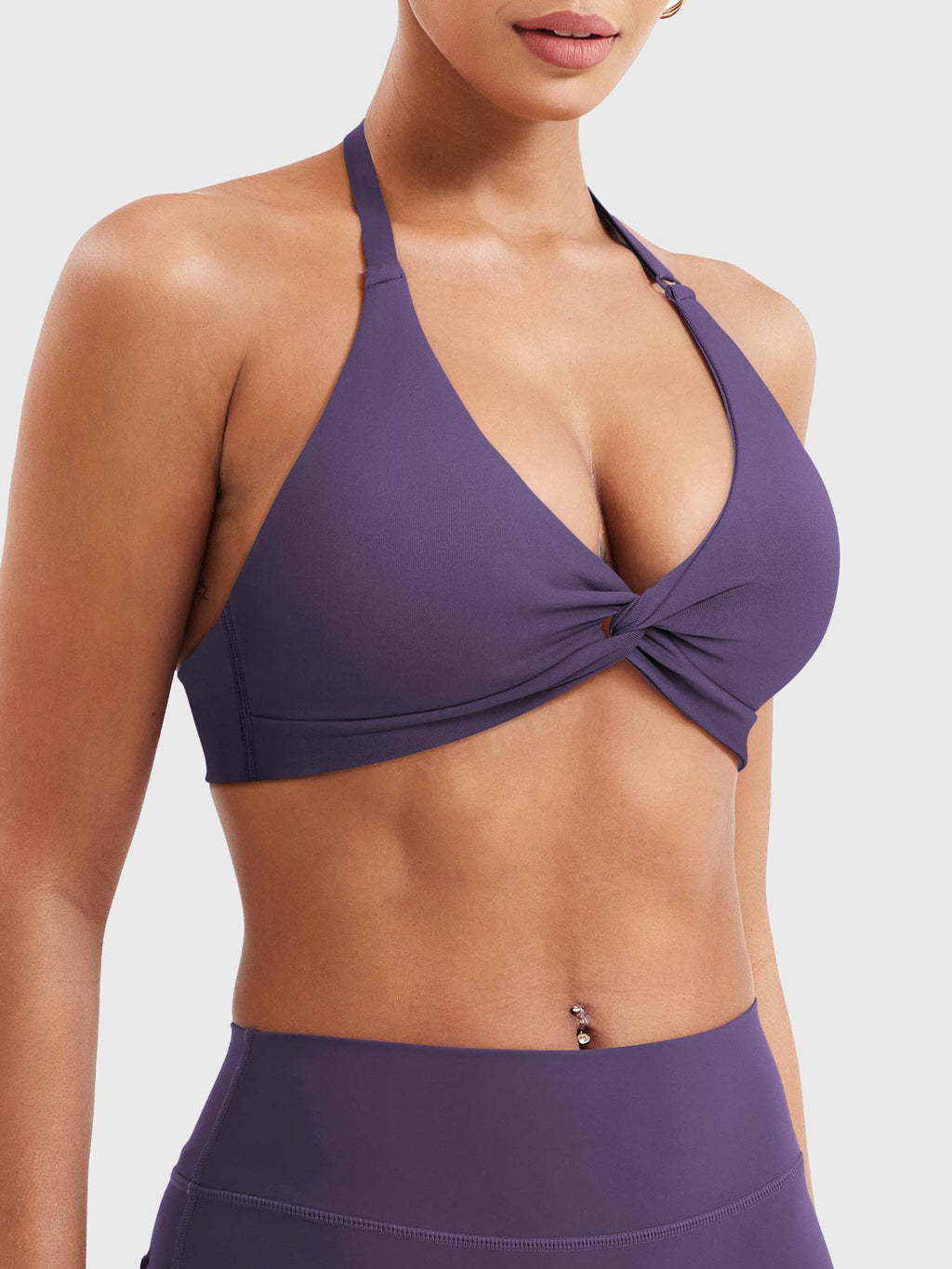 Top Deportivo Halter con Soporte y Espalda Ajustable