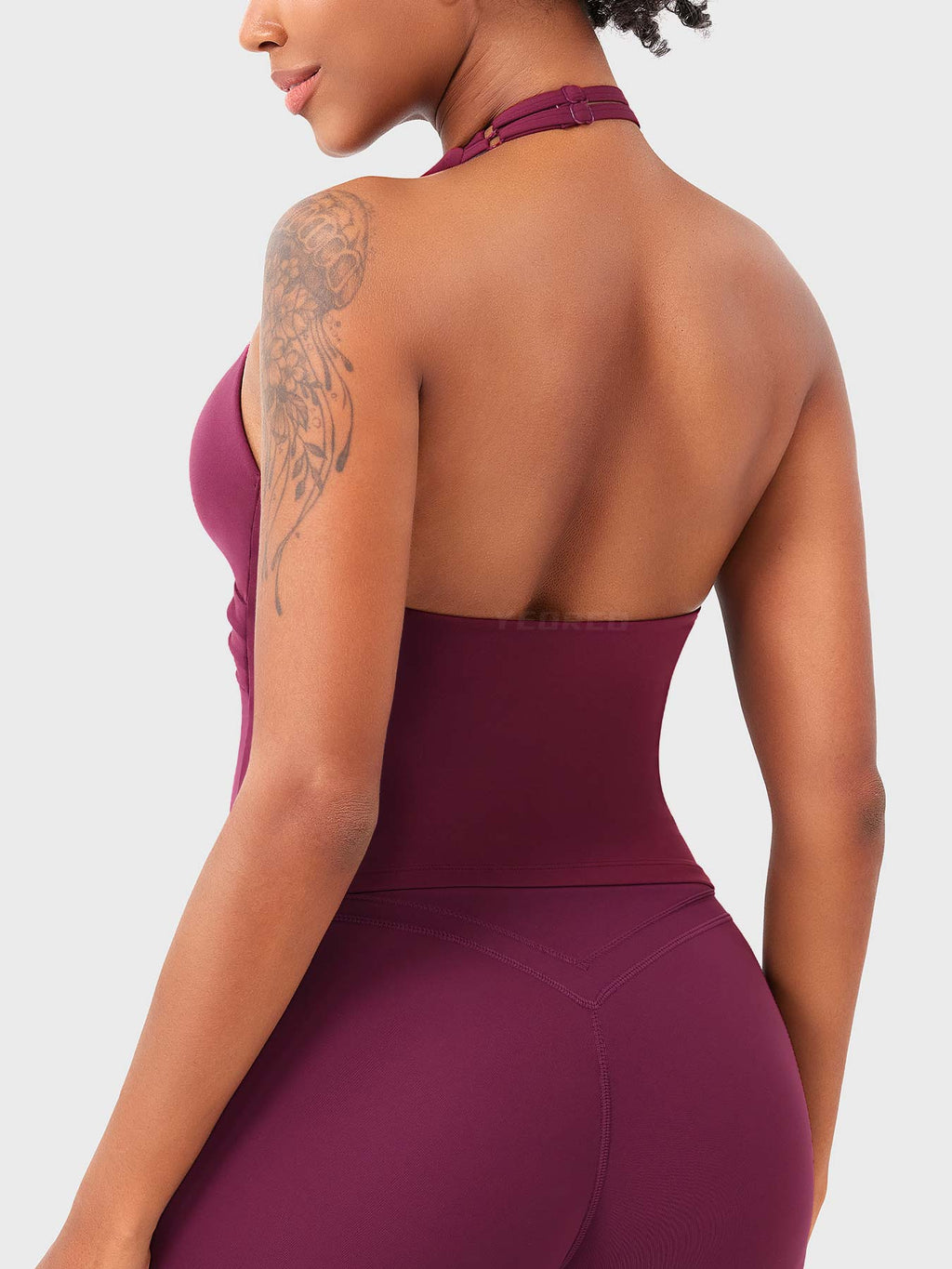 Top Deportivo Espalda Descubierta con Escote en V