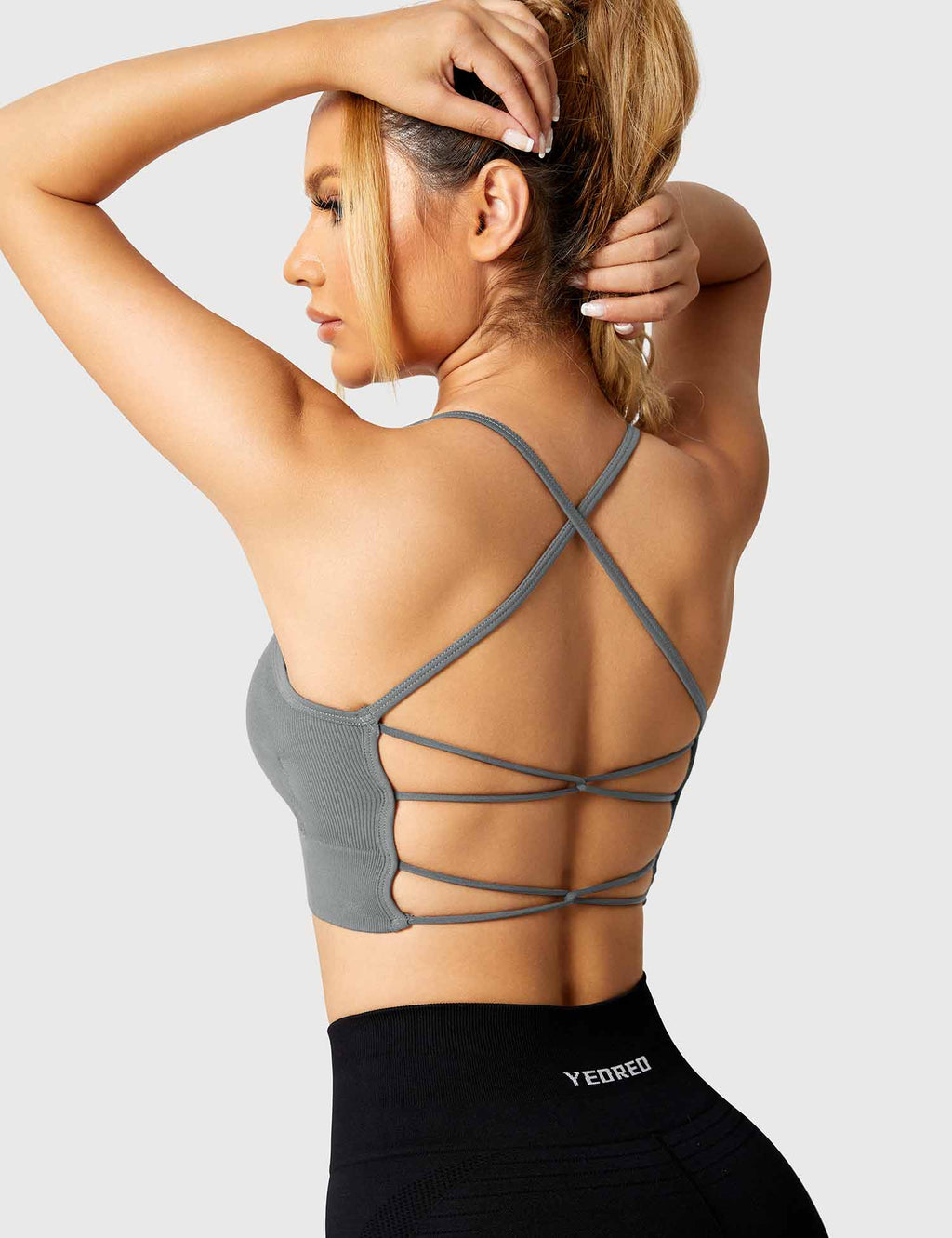 Top Deportivo Halter con Soporte y Espalda Ajustable