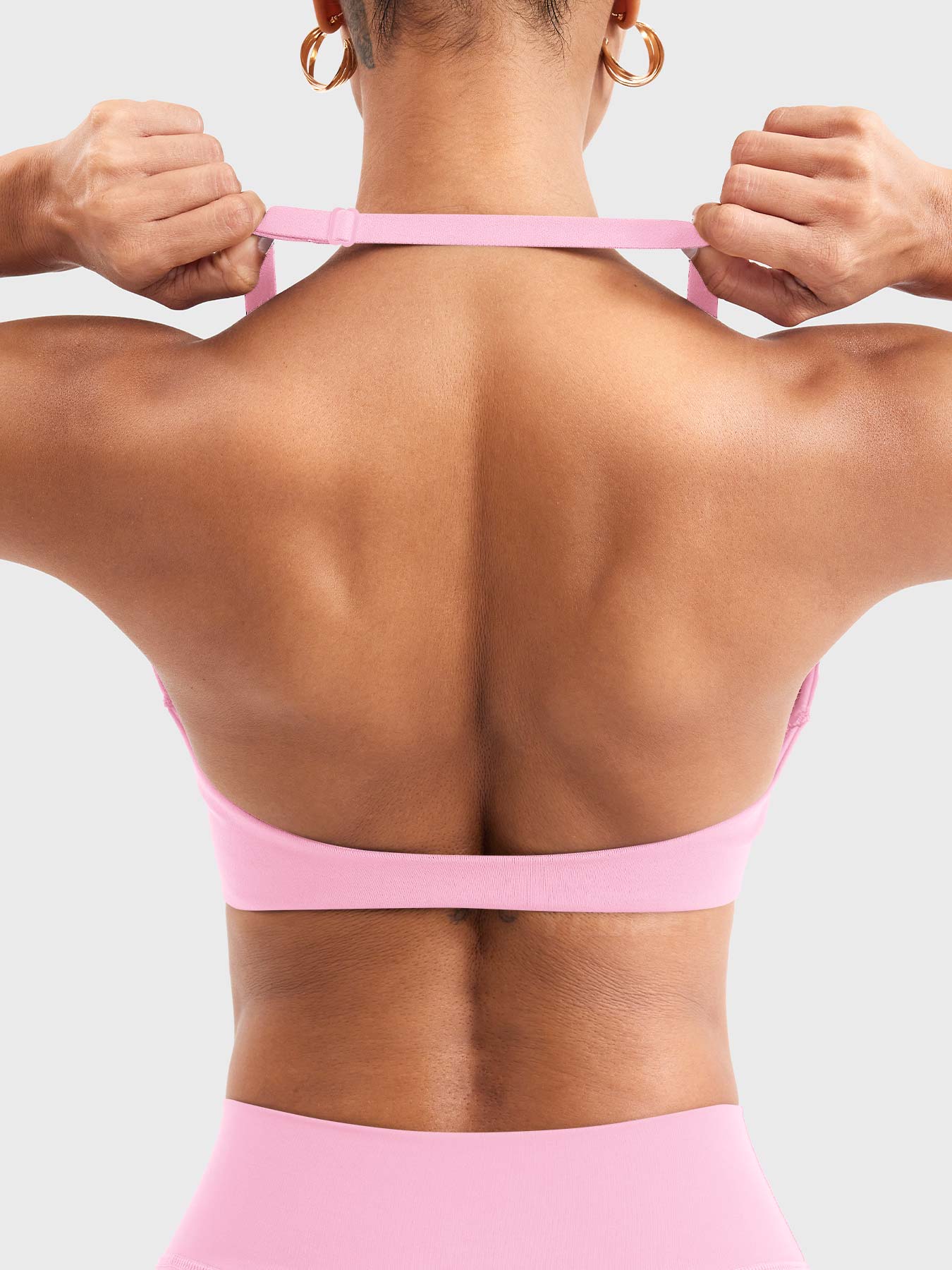 Top Deportivo Halter con Soporte y Espalda Ajustable