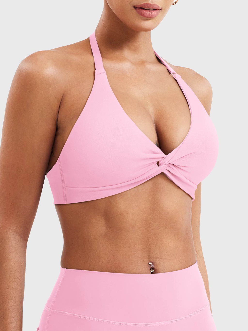 Top Deportivo Halter con Soporte y Espalda Ajustable