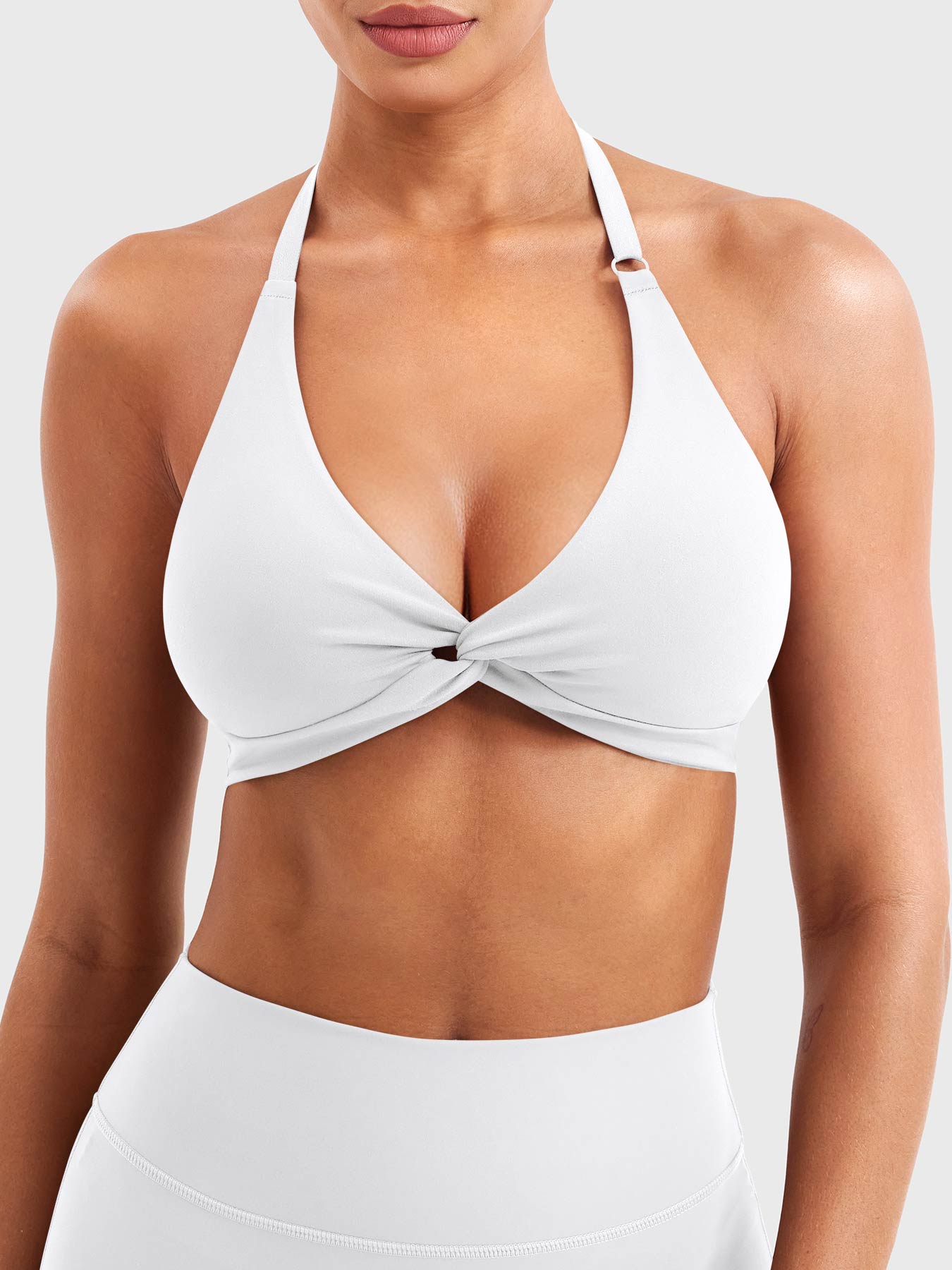 Top Deportivo Halter con Soporte y Espalda Ajustable
