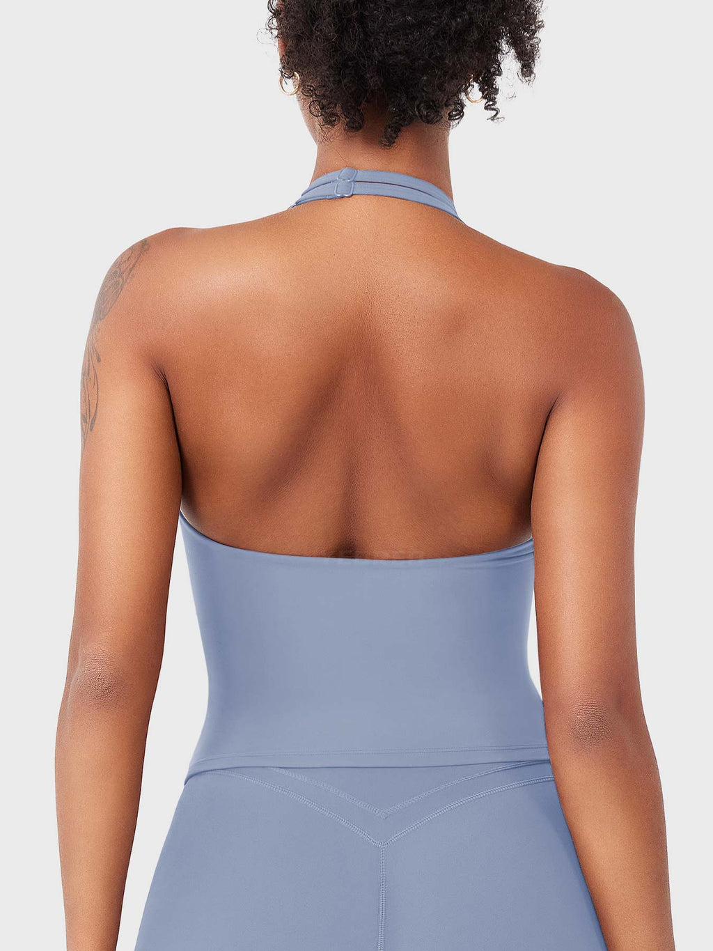 Top Deportivo Espalda Descubierta con Escote en V