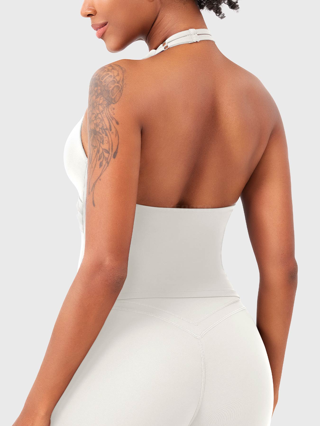 Top Deportivo Espalda Descubierta con Escote en V